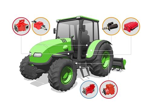 Hydraulic systems for agricultural and forestry machinery